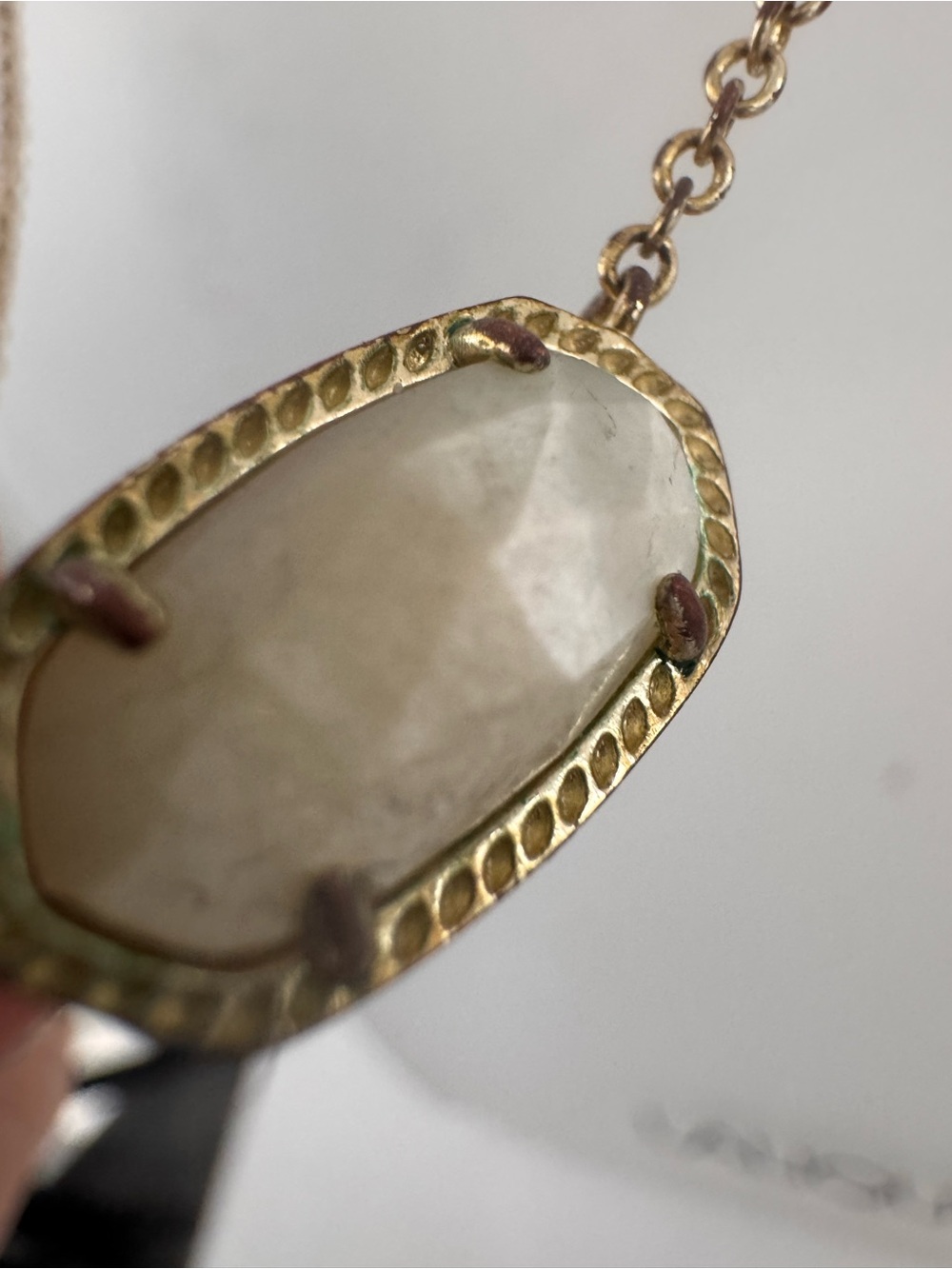 Kendra Scott Rose Gold Tone Oval Pendant Necklace - Picture 5 of 9